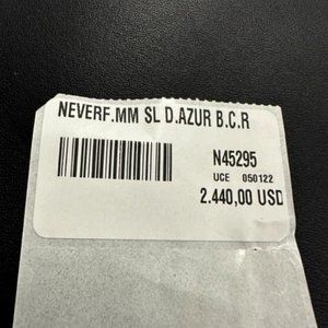 Neverfull Tote MM Damier Azur With Braided Strap Limited Edition